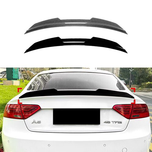 A5尾翼ABS烤漆免打孔碳纤纹