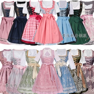 万圣节德国传统啤酒节服装 巴伐利亚慕尼黑裙酒吧酒庄女佣工作服