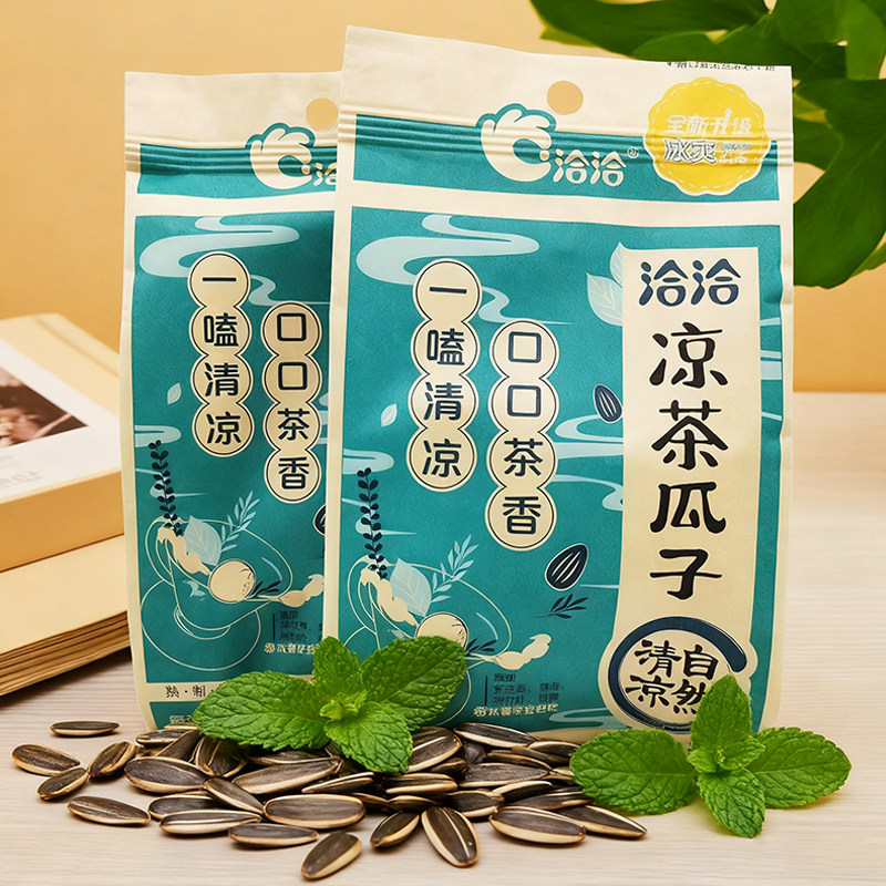 洽洽凉茶瓜子薄荷清凉追剧零食炒货葵花籽恰恰150g袋装 薄荷瓜子