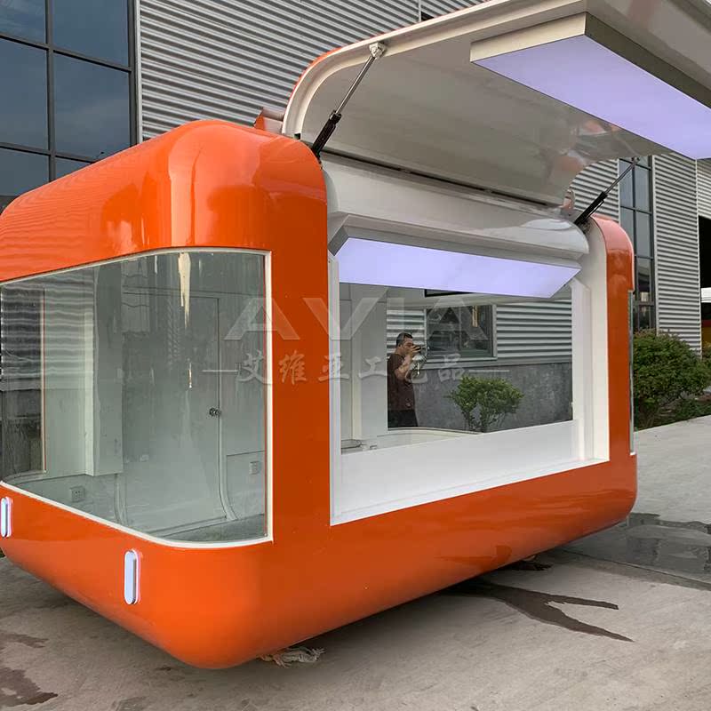 定制移动网红餐车大型流动商用小吃奶茶咖啡冰激凌售卖商业街水吧