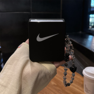 黑色勾号适用小米mix2手机壳三星Zflip7华为Pocket折叠简约荣耀OPPO PuraX保护套5 FindN3摩托罗拉razr60新款