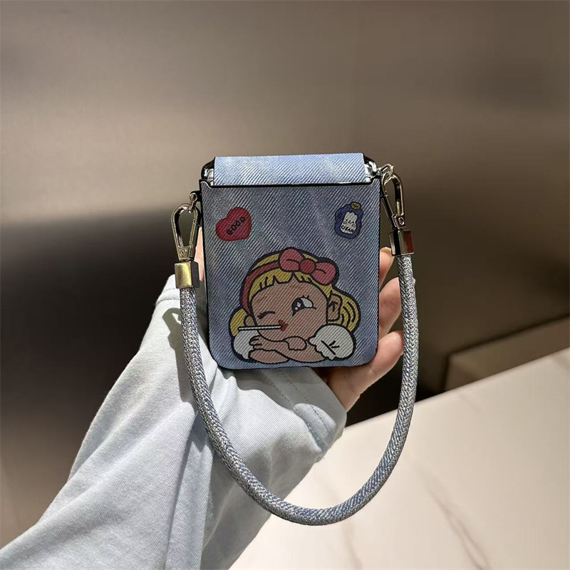 牛仔女孩折叠屏手机壳