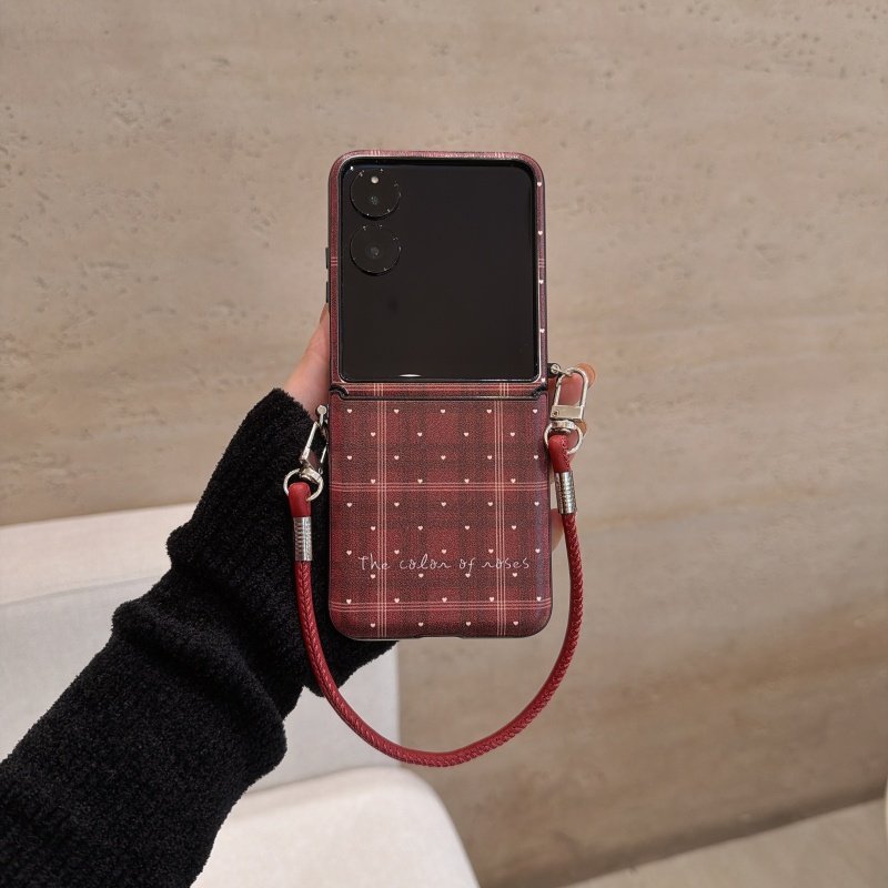 红格爱心适用小米mix2手机壳小折叠V三星Zflip7华为Pocket3荣耀OPPO FindN3新款2摩托罗拉50秋冬PuraX保护套6,3C数码配件,手机保护套/壳,淘宝优惠券,粉丝福利购,淘宝优惠卷