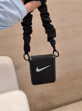 黑色勾号适用小米mix2手机壳三星Zflip7华为Pocket折叠荣耀OPPO FindN3摩托罗拉razr60新款PuraX卡通保护套5