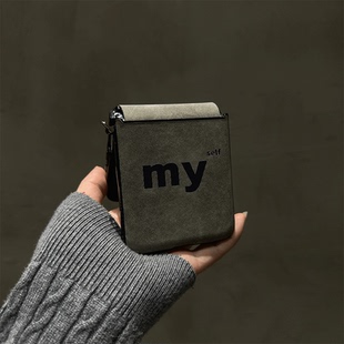 myself适用小米mix2手机壳小折叠V三星Zflip7华为Pocket3荣耀OPPO 2摩托罗拉50秋冬PuraX保护套6 FindN3新款