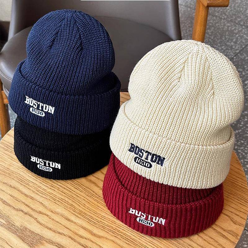 韩系ins宝宝毛线帽秋冬洋气百搭宝宝针织帽男女童保暖护耳帽冷帽