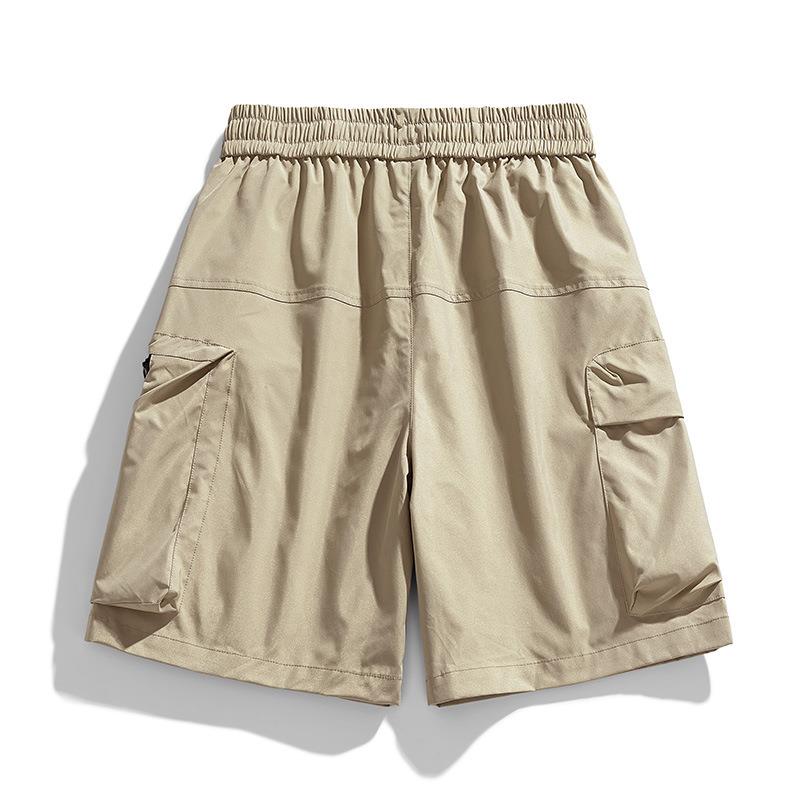 工装短裤男夏季薄款日系复古潮牌休闲宽松大码运动青少年五分裤子