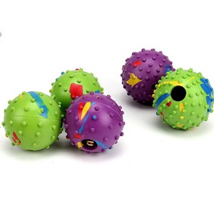 带铃铛刺球耐咬训狗咬胶玩具球宠物用品宠物球磨牙弹力橡胶球用品