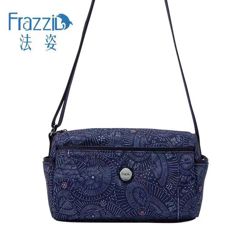 Frazzil法姿包包女斜挎包新款休闲帆布旅游小包时尚花色妈妈潮包