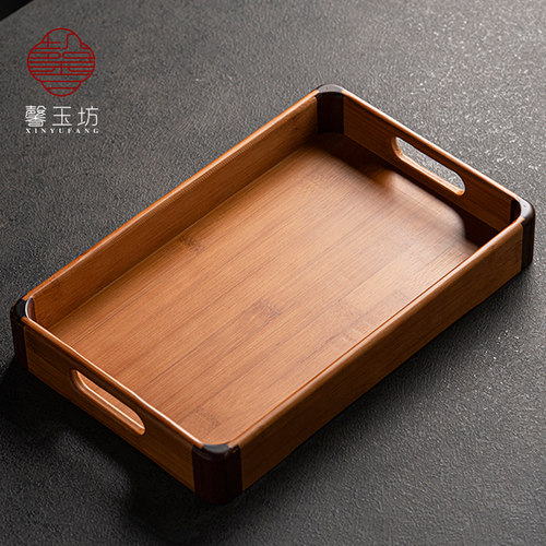 馨玉坊周祥竹制托盘大小号