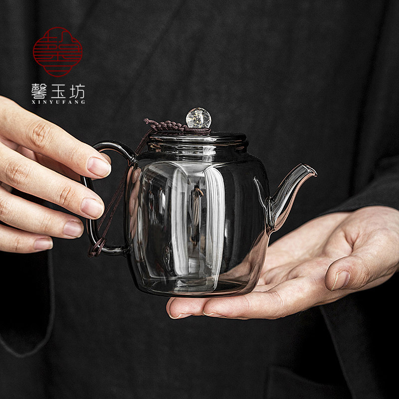 馨玉坊德钟玻璃茶壶简约图片
