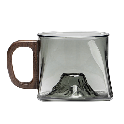 馨玉坊烟灰色富山方底水杯