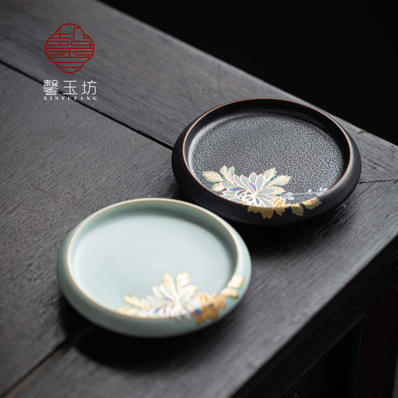 馨玉坊陶瓷趴花茶杯垫