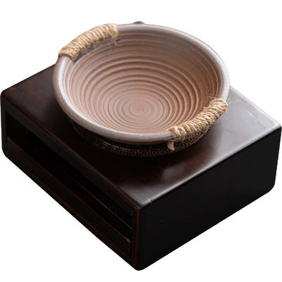 竹制蜡烛温茶器烤橘子炒茶炉