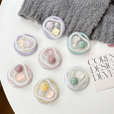 ins风珍珠手机气囊支架