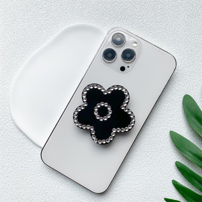 粘贴胶可伸缩支架手机壳背贴桌面气囊台面支撑懒人看剧神器奢华钻