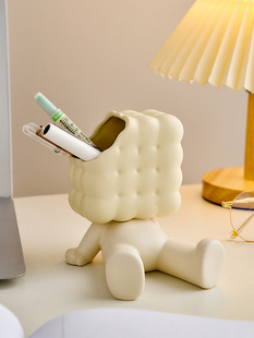 采购产品创意饼干笔筒，高端女孩的工作站，办公室桌面，儿童的学