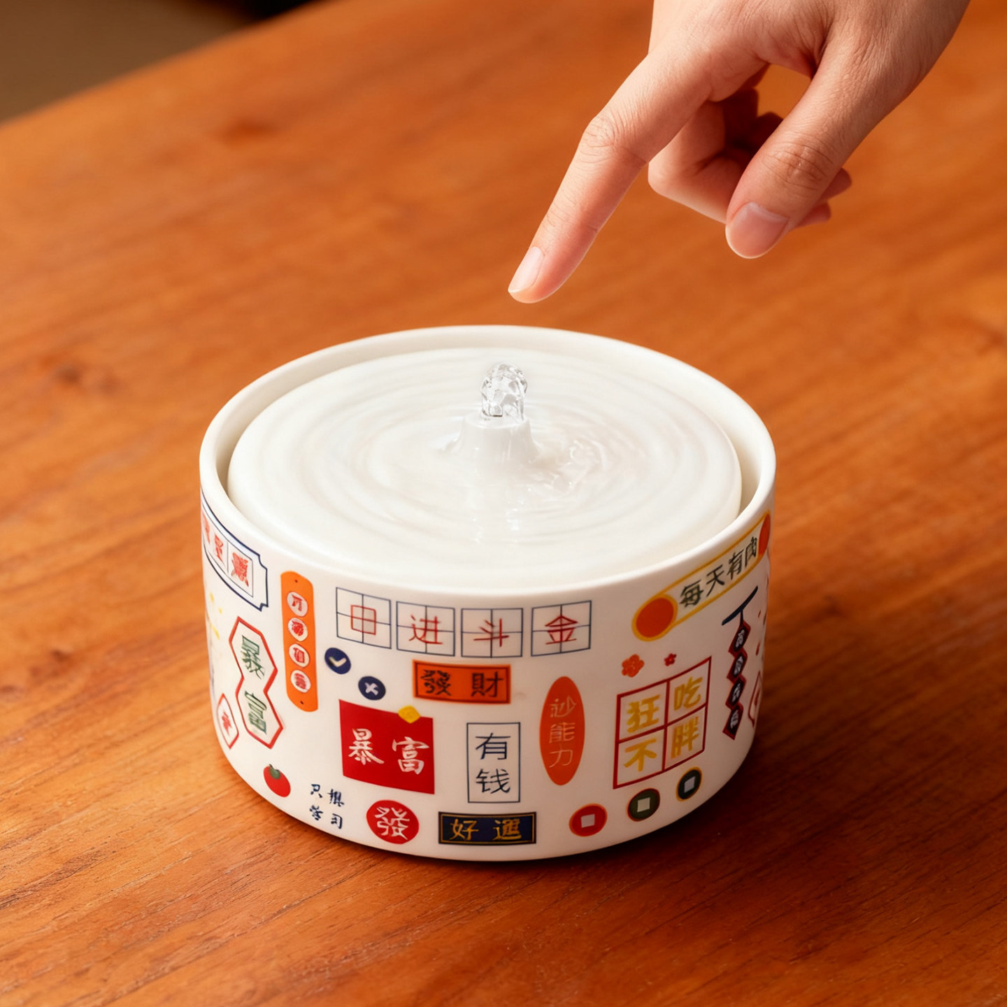 创意小型流水摆件循环水迷你可爱治愈工位办公室桌面招财装饰品,家居饰品,流水摆件,淘宝优惠券,粉丝福利购,淘宝优惠卷