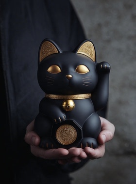 中国风招财猫摆件客厅玄关招财
