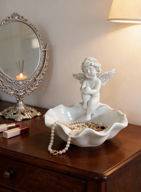 欧式天使陶瓷高档珠宝展示托盘