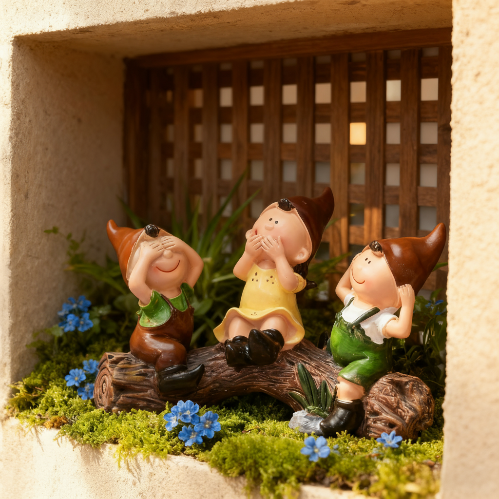 可爱小精灵创意卡通桌面摆件