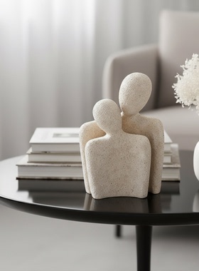 北欧简约人物造型客厅茶几摆件