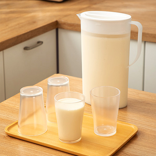 豆浆壶豆浆机过滤杯装接豆浆杯子桶大容量冰箱凉水壶冷水壶茶壶