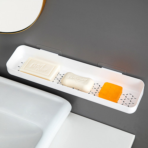 大号肥皂盒免打孔壁挂式沥水浴室置物篮卫生间浴室墙上挂墙香皂盒