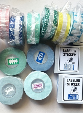 【现货】日本标签贴纸卷 forme彩色爱心222标签贴letterstand花花