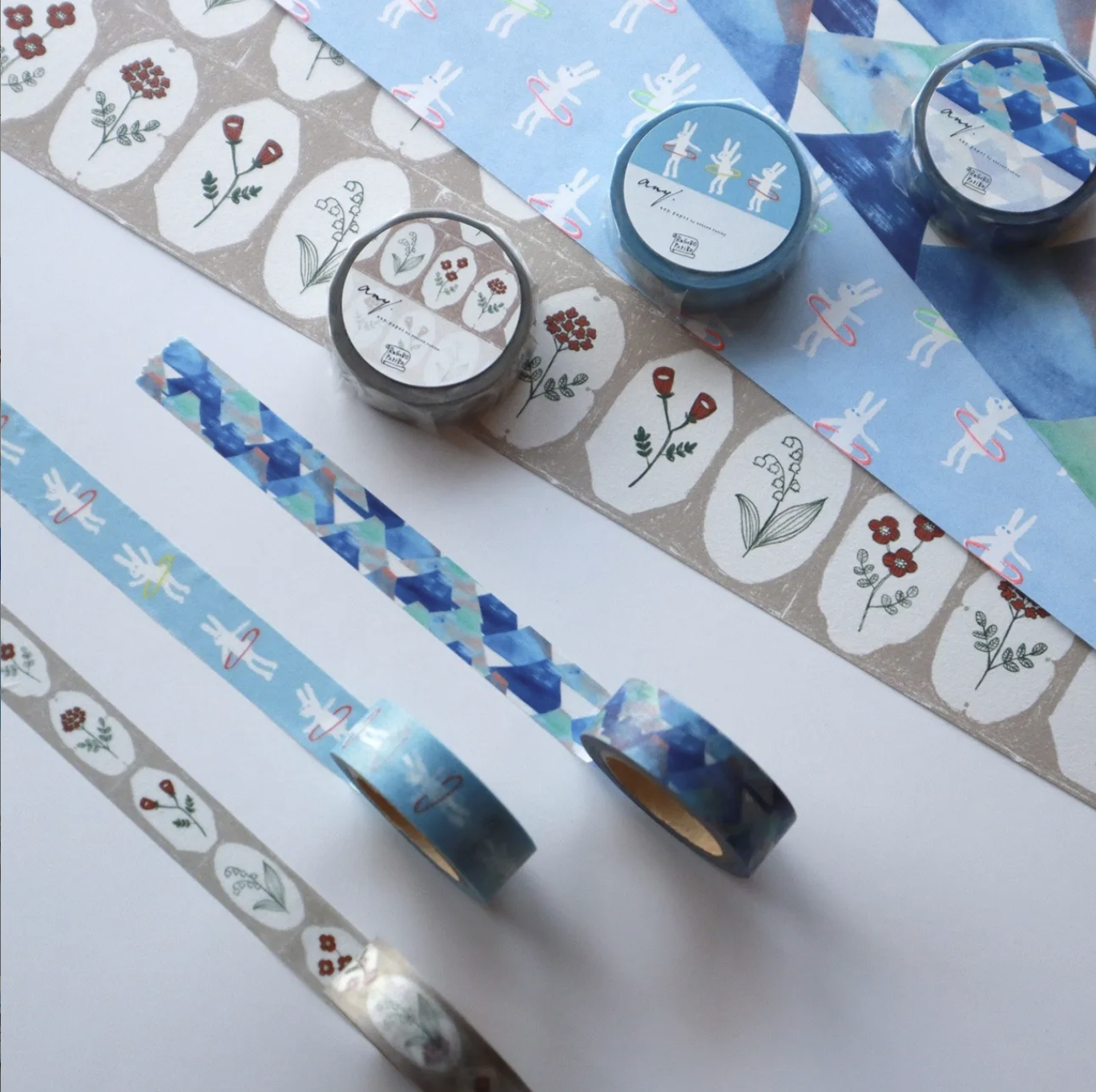 【现货】日本REGARO PAPIRO和纸胶带 呼啦圈兔子 相扑