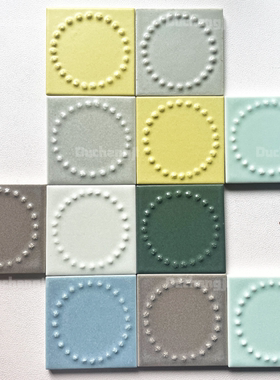 【现货】日本皆川明mina perhonen 铃鼓 dear五瓣花方瓷砖片杯垫