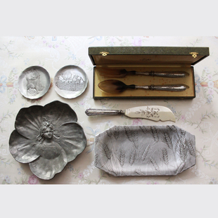 BonheurAntique 1880年代 精致雕刻工艺 古董银制餐具合辑