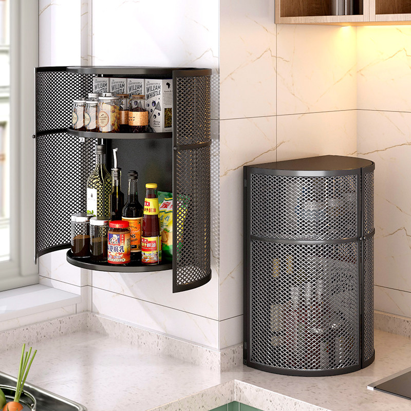 kệ bếp nhựa cao cấp Xoay Nhà Bếp Gia Vị Có Giá Để Đồ Mặt Bàn Bảo Quản Đa Năng Nhiều Lớp Tủ Bảo Quản Treo Tường Gia Vị Giá kệ bếp inox mặt đá kệ treo bếp