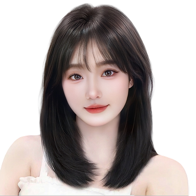 锁骨发全真发春夏薄款自然假发套