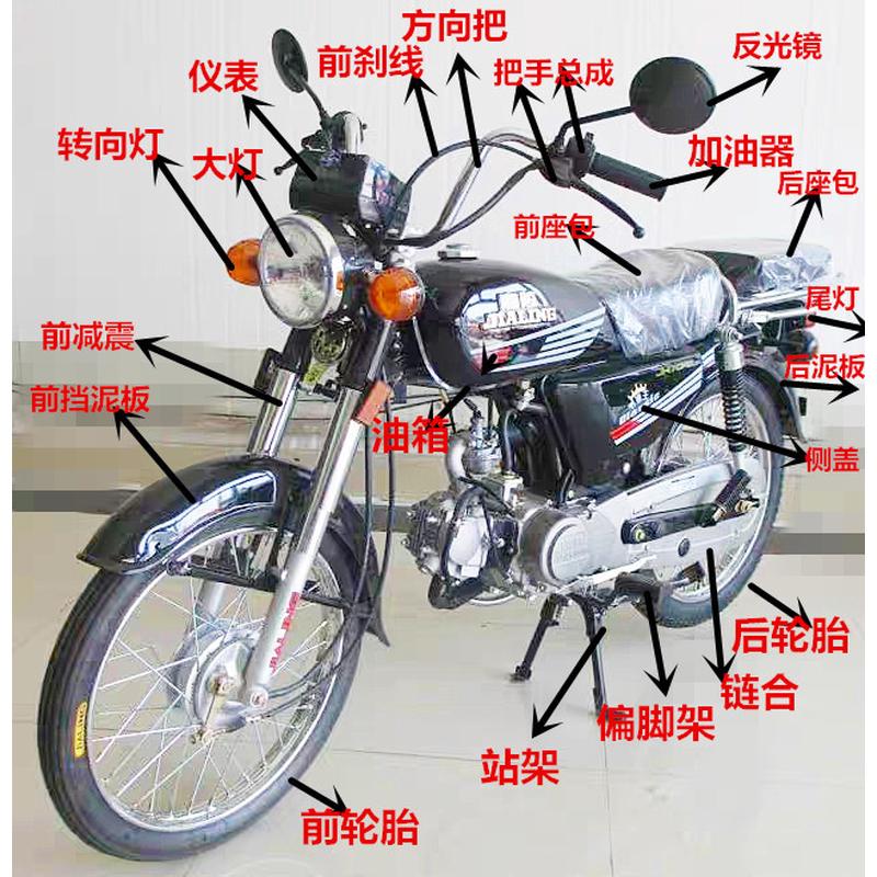 甩卖嘉陵70摩托车配件JH70油箱盖大灯总成转向灯反光镜所有配件