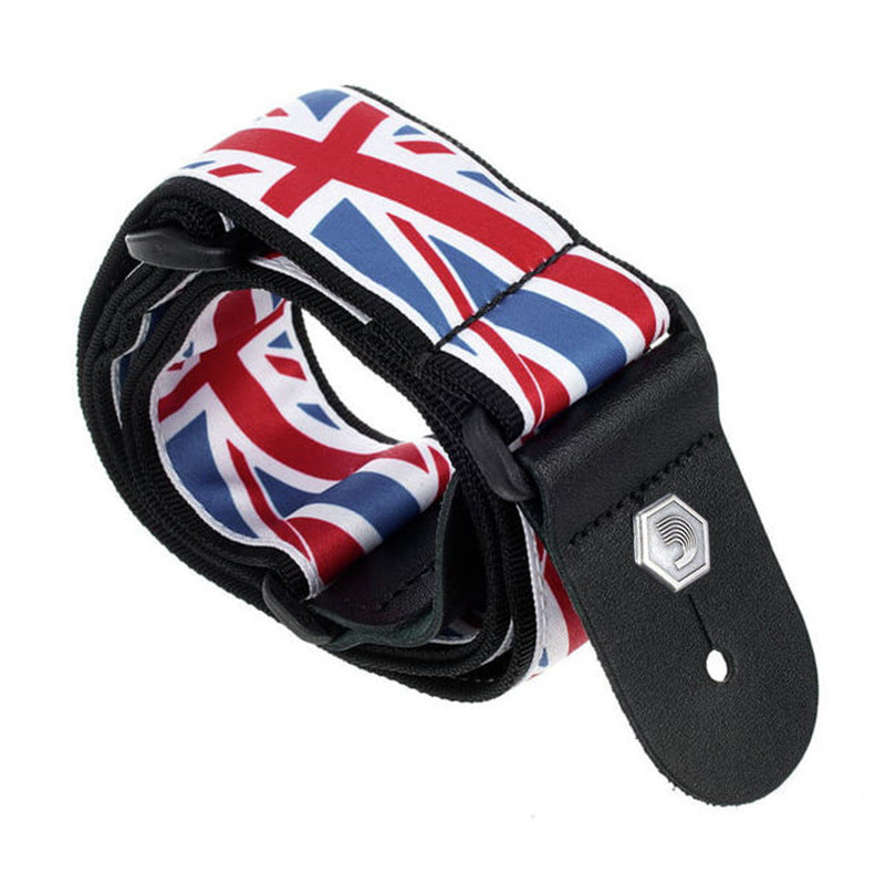 热销d'电吉他达达里奥米字旗图案编织吉他背带贝司民谣addario背