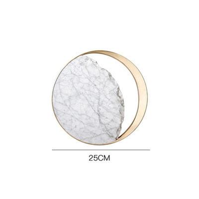 后现代创意月亮过道艺术北欧个性客厅背景墙壁灯大理石卧室床头灯