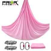 空中瑜伽吊床套装 5米中弹力纯色吊绳瑜伽反健身馆重力秋千带配件