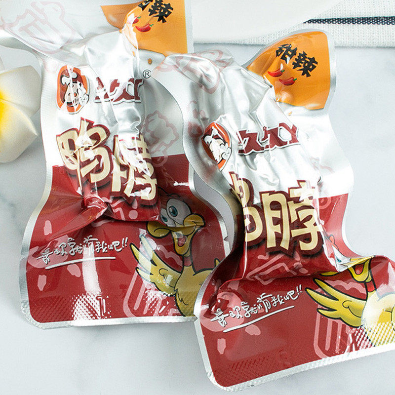 新货久久丫甜辣微辣鸭脖久久丫麻辣鸭脖250g独立真空小包装500g