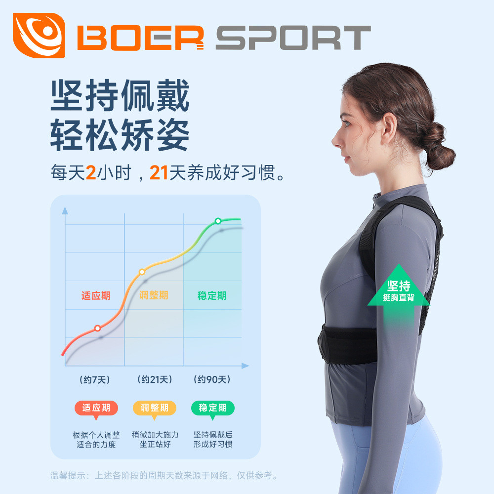 驼背矫姿神器女成年大人专用带背带纠正男士隐形改善背部