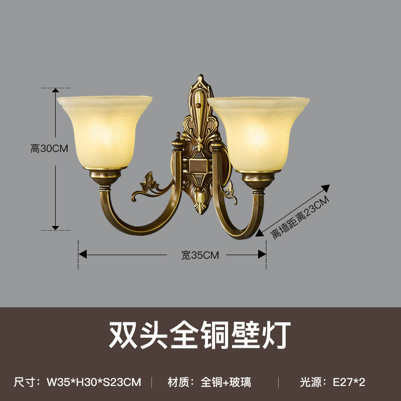 吊灯简约温馨卧室灯书房灯具大气客厅灯全铜餐厅简欧新款美式吸顶