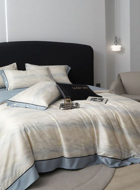 热销obr床单被套a类母婴级奥地利兰精天丝棉四件套丝滑裸睡高端轻