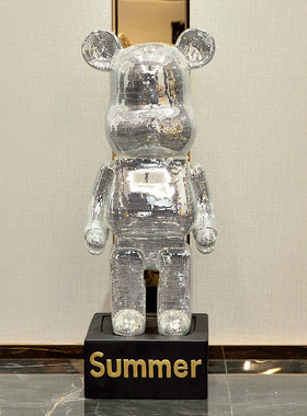 网红熊落招摆件商场ktv酒店服装店网红店铺店地大摆件装饰品