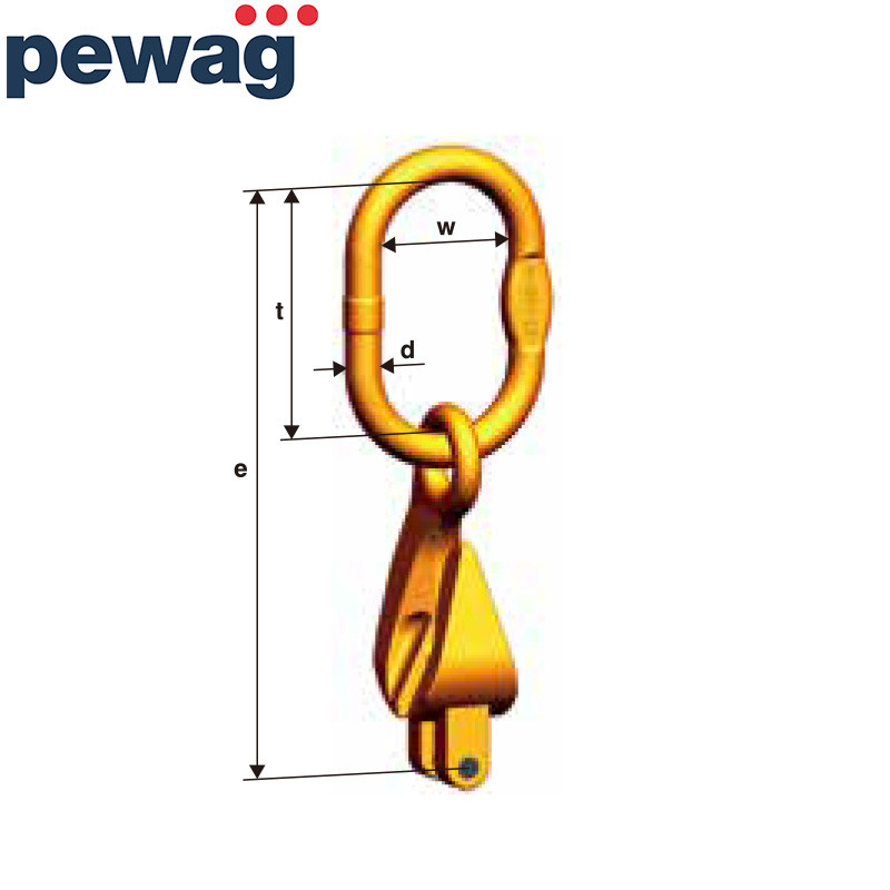 热销截瓦克（pewag）100级吊索具配件吊环培链单腿子母环vxkw1