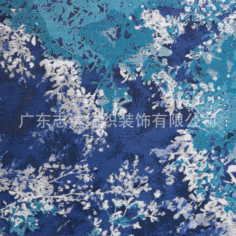 抽象简奢花布志达沙发软床纺织窗帘抱枕装饰面料memo-a