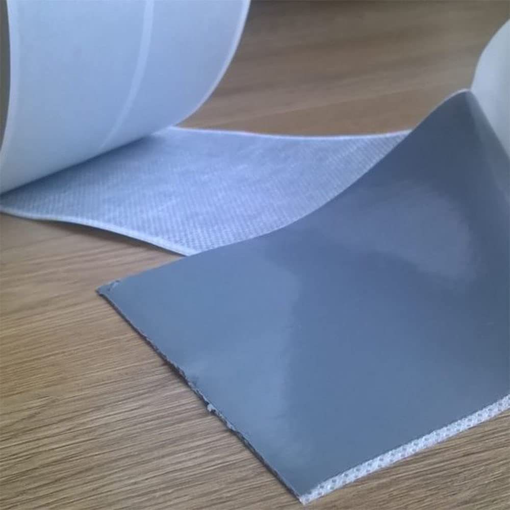 0.8mm厚沾自粘防水胶带丁基密封自丁基胶带8cmx5m拼接缝装修