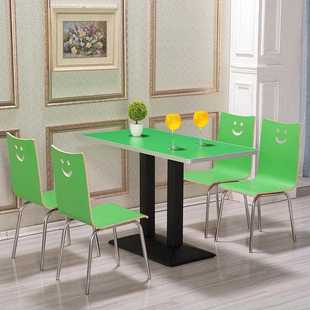 小组V店餐食快椅合餐食堂桌店子堡茶早桌椅奶子店汉饭桌店吃椅