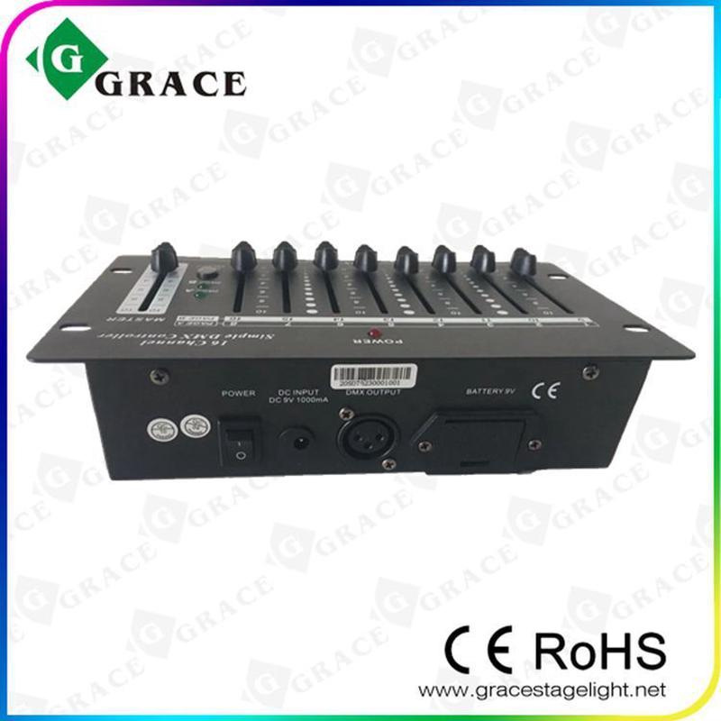 热销迷你便携式16通道控台小型简易LED舞台灯光DMX512调光控制器