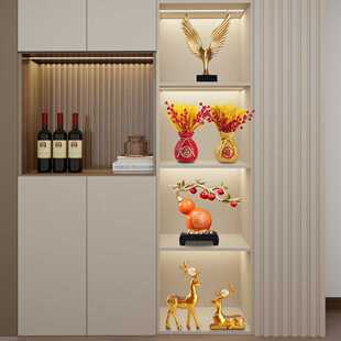 2023新款高档酒柜组合套装摆件轻奢乔迁之喜客厅酒柜装饰品摆件