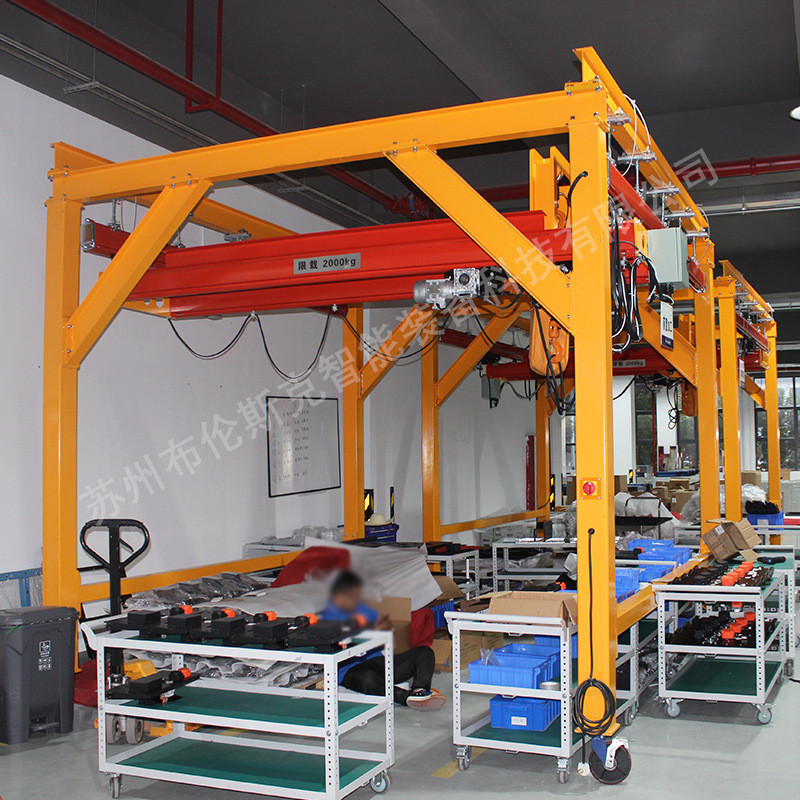 热销kbk柔性轨道龙门起重机 物料搬运桁架t机械助力型手臂 电动行